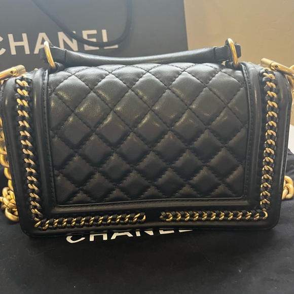 Authentic Chanel Black Small Boy Bag - Picture 10 of 15